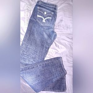 Vigoss Womens Size 3/4 straight leg Dark Wash Jeans